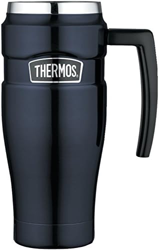 THERMOS Stainless King Vacuum-Insulated Travel Mug, 16 Ounce, Blue