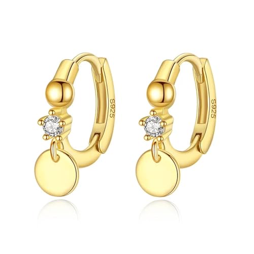Boucles d'oreilles cerceau pendentif disque HJZZQH pour femme style bohème