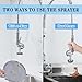 Pre Rinse Spray Valve with Stainless Hose 44inch Flexible Commercial Sink Faucet Replacement Kit 1.42GPM High Pressure Restaurant Dish Sprayer for Wall/Deck Mount Industrial Kitchen Faucets
