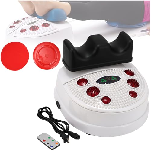 JXUANMM Masajeador de pies, Fisioterapia, ejercitador de balanceo Inteligente, máquina eléctrica Chi, masajeador de pies Profesional, máquina de Fitness para la circulación sanguínea. BlackB