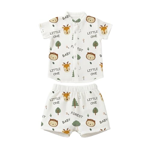 Image of Premium Muslin Baby Shirt & Shorts Set | Ultra-Soft Cotton Co-Ord for Newborns | Lightweight, Breathable & Skin-Friendly Wear