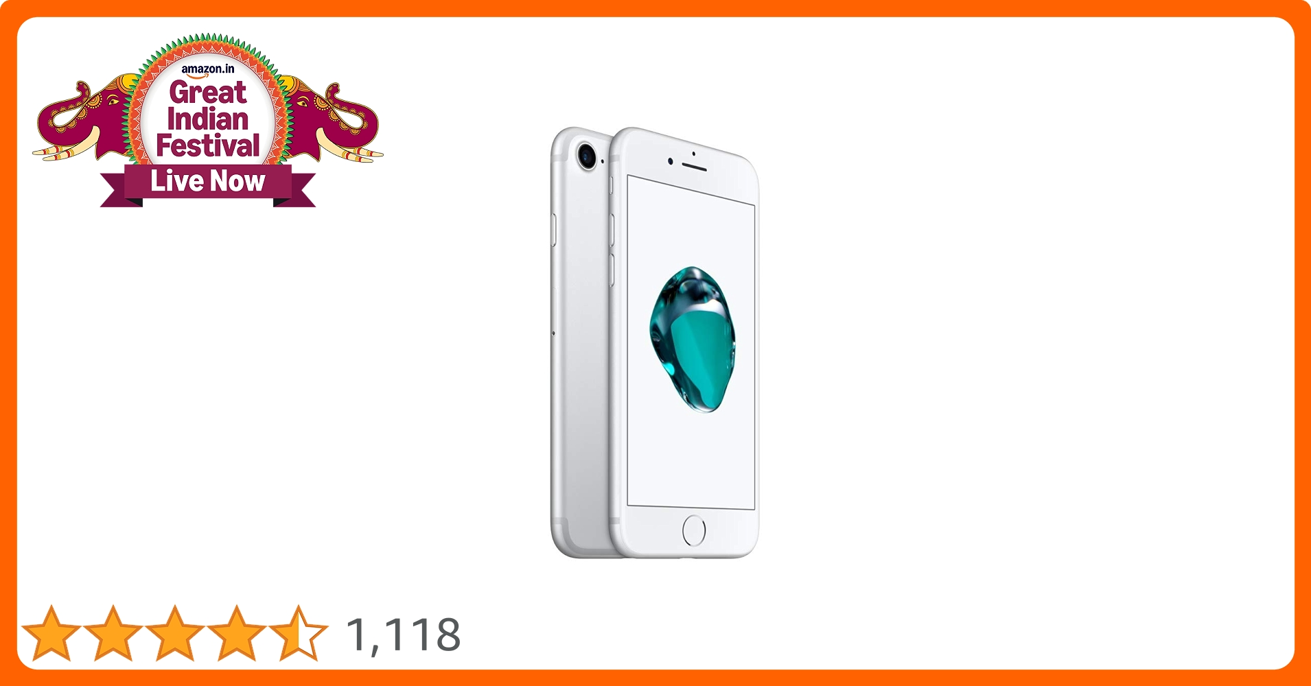 iPhone 7 A1779 128GB シルバー Apple iPhone 7 (128GB) - Silver : Amazon.in