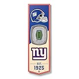 YouTheFan NFL New York Giants 3D Stadium 6x19 Banner - MetLife Stadium