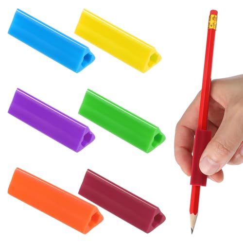 Sibba Triangle Pen Grips 6 PCS Ergonomic Pens Grips for Kids