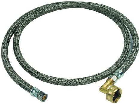 BrassCraft B1-60DW12 P 3/8" Compression x 3/8" Compression x 60" Braided Polymer Dishwasher Connector with 3/4" Garden Hose Elbow