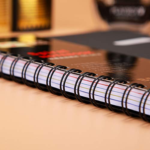 TOYANDONA Classified Spiral Notebook 10.2X7.9 Inches Multi-Subject Dividers Business Planner School Office Diary Journal Memo Pad - Image 3