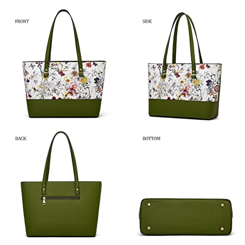 Image of Women Fashion Handbags Wallet Tote Bag Shoulder Bag Top Handle Satchel Purse Set 4pcs