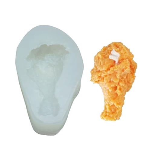 Ljmyy Silicone Candle Fried Chicken Leg Food Gypsum Mould Clay Cake Chocolate for Baking