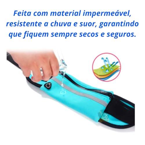 Pochete Esportiva Pochete Corrida Academia Bike Porta Celular Garrafa Cinta Fitness Doleira Impermea
