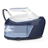 Philips PerfectCare 6000 Series Steam Generator - 2400W, 500g Steam Boost, 6.5 Bar Pressure, OptimalTEMP Technology, 1.8L Tank, White/Blue (PSG6026/20)