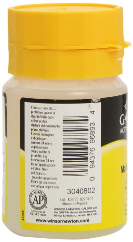 Winsor & Newton Galeria Acrylic Matte Varnish, 8.4-Oz (250Ml) Jar #TOP3