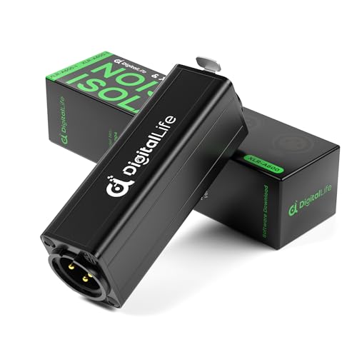 DigitalLife XLR-A600 | Einzelkanal XLR Ground-Loop-Noise-Isolator (Brummen-Entferner, Passiv,...