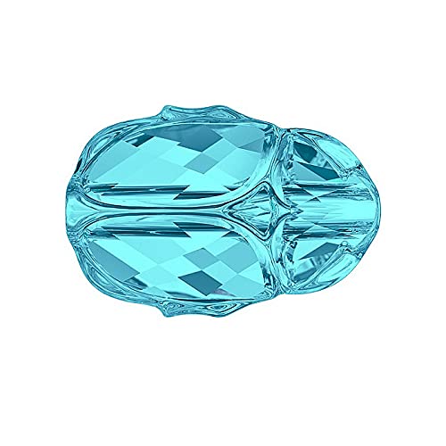 1 pcs Swarovski Crystals Scarab Bead 5728 Scarabeus Bug 12 x 8 x 5.5 mm, Aquamarine