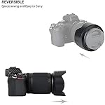 (1+1) Vis sur + Baïonnette Lens Hood Shade pour Nikon Z50 Kit double objectif (Nikkor Z DX 16-50mm & 50-250mm) Remplace HN-40 et HB-90A Hotte d'objectif