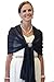Tion Bridal Women's Chiffon Shawl One Size, Navy Blue