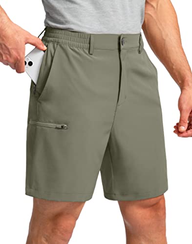 Image of Pinkbomb Men's Golf Shorts with 6 Pockets Stretch Quick Dry Hiking Work Dress Shorts for Men
