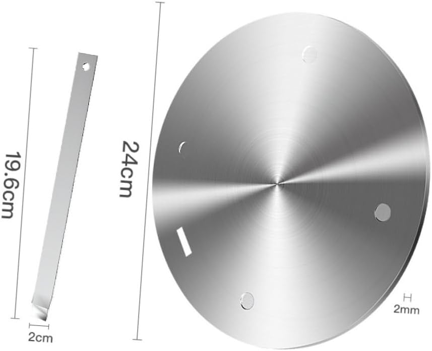LABRIMP Induction Cooker Plate Stainless Steel Thermal Guide for Cooking Warming Plate