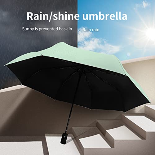 Cloudia Automatic Windproof Travel Umbrella, Umbrella In Rain And Sun For Women And Men (Mint) #TOP3