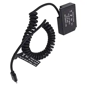 LP?E17 Fake Battery, Stable Advanced Decoded Dummy Battery Type C 9V /12V Longer Battery Life Latest 8.4V 2A for M3 M5 M6 Camera