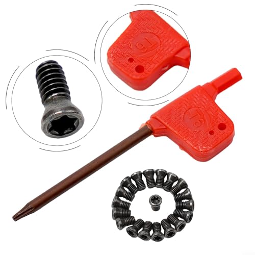 CNC Werkzeughalter Zubehör Set 50 Stück Torx Schrauben Kompatibel mit verschiedenen Größen und Einsätzen (M2x5)