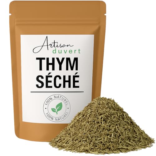 Thym séché entier, infusion et cuisine 100g - L'Artisan du Vert, 100% végétal, naturel