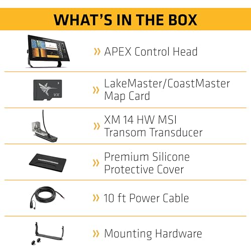 Image of Humminbird APEX VX Series GPS Fish Finder with LakeMaster and CoastMaster VX Maps, MEGA Side Imaging+