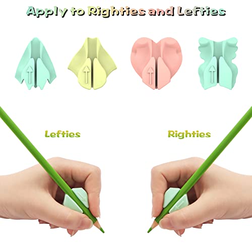 Suncoo 12Pcs Pencil Grips For Kids Handwriting, Pencil Holders For Kids Learning To Write, Posture Correction Training Writing Aids, Students Classroom Prize, Stocking Stuffers For Kids #TOP2