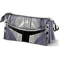 Star Wars Estuche Portatodo Triple, 23 x 11 cm, The Mandalorian