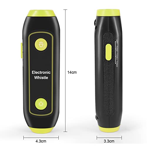 Silbato Electrónico Verde Ajustable con 3 Tonos y Lanyard miniatura 3