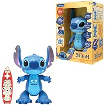 LEXiBOOK, Disney Stitch, English Remote Controlled Interactive Robot, Gesture and Remote Control, Touch Sensitive, Programmable, Two Speed, Blue, STITCHEN
