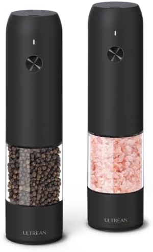 Ultrean Pepper Grinder, Rechargeable Salt