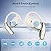 Open Ear Clip Wireless Earbuds Headphones, Bluetooth 5.4, Open Ear Design, Built-in Mic, IPX7 Waterproof, LED Display Charging Case,Ear Hooks Ear Buds Ultra,Design for Running/Walking/cycling/gym