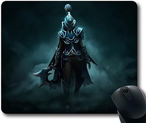 Custom Attractive Mouse Pad with Phantom Assassin Dota 2 Dark Wraith Set Non-Slip Neoprene Rubber Standard Size 9 Inch(220mm) X 7 Inch(180mm) X 1/8 Inch(3mm) Desktop Mousepad Laptop Mousepads Comfortable Computer Mouse Mat