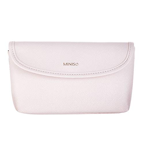 MINISO Cosmetic Bag Waterproof Portable Makeup Pouch for Womens Multifunctional Travel Storage Toiletry Bag Cream