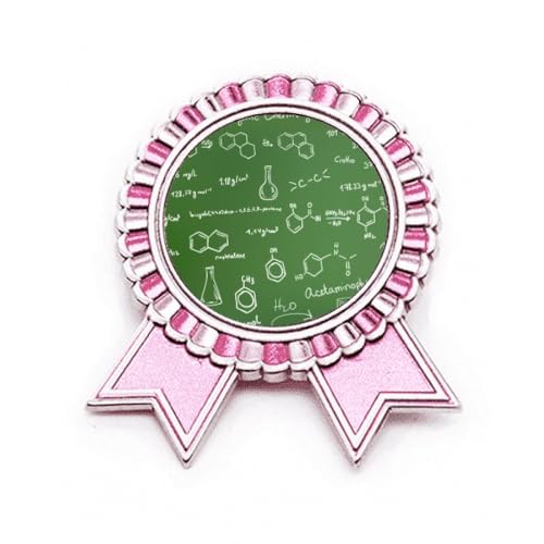 Broche structure moléculaire Chestry rose bijou métal taille M
