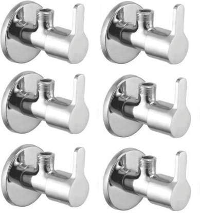 STOMAN Premium Stainless Steel Angel Wall Tap with Flange and White Tape | Foam Flow | Mirror Polished | Ideal for Bathroom, Kitchen, Toilet (Angel Wall Marc Pack of 6) (B0CLJ4DJ5H) Amazon Price History, Amazon Price Tracker