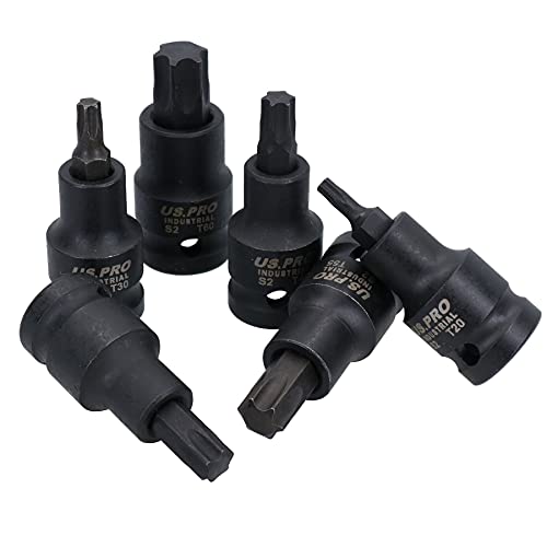 Douilles à chocs robustes 1/2 Hex et Torx de grande amplitude