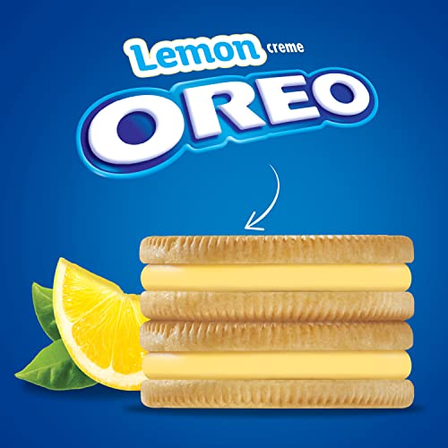 Image of OREO Lemon Creme Sandwich Cookies, Family Size, 12 - 20 oz Packs