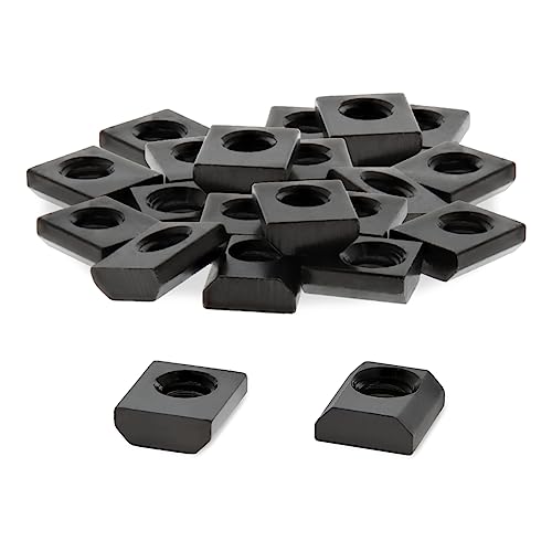 8020, 3204, 10 Series 1/4-20 Steel Standard Slide in T-Nut Nut (25 Pack) Hardware for 1 Inch Based Extruded Aluminum 80/20 T Slot Extrusions