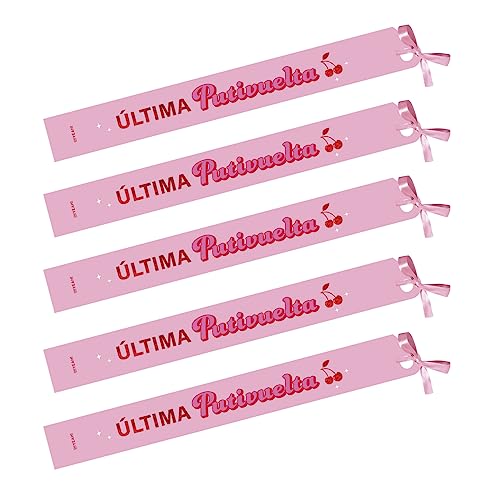 OH Yeah   5 Bandas Última Putivuelta   Bandas Despedida Soltera   150 x 10 cm   Accesorios Bandas Mujer para Despedida   Bandas Amigas   Papel PLASTIFICADO IRROMPIBLE