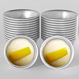 24 Pcs Puto Molder Filipino - 3.1” x 1.2” Reusable Puto Mold Cups for Steamer Filipino - Kutsinta Molder Filipino for Baking & Steaming, 304 Stainless Steel Puto Molde Baking Cup