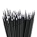 G2PLUS Micro Swabs - 100pcs Cotton Swabs for Makeup, Black Disposable Applicators Brush for Nails, Eyeliner and Lash Tech Supplies