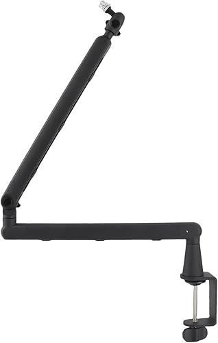 Miniatura 8 de Boom Arm Mic Stand, Microphone Stand with Desk Mount Clamp Adjustable Boom Arm Streaming Accessories for Live Streaming Gaming