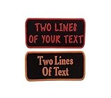 Name Patch - Custom Embroided Name Tag Iron On Patch(4