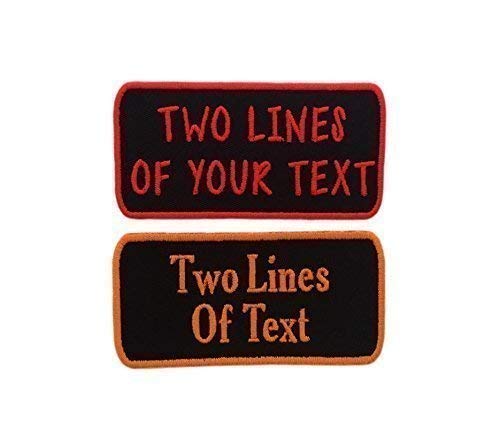 Name Patch - Custom Embroided Name Tag Iron On Patch(4