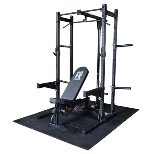 Half Rack in Home Gym Setup