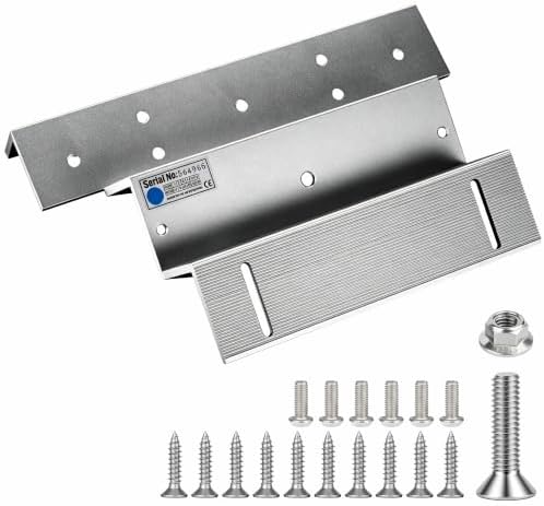 UHPPOTE Z & L Bracket Set for 1200Lbs Electric Magnetic Lock Inward Door image 4