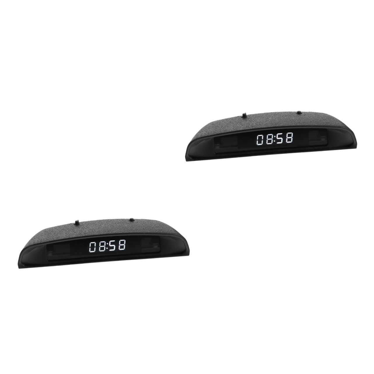 SOLUSTRE 2piezas Reloj Electrónico De Alta Precisión Para Coche y Voltímetro Led Medidor De Temperatura Interior y Exterior Accesorio De Vehículo Diseño Antirreflejo y Luz No Dazzling