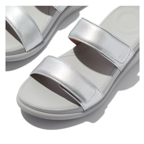 FitFlop Women's F-Mode Go Adjustable Flatform Two-bar Slides Wedge Sandal4