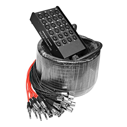 Seismic Audio 100ft 16-Channel XLR Snake Cable